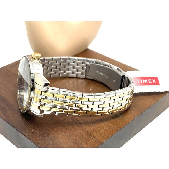 Timex Men's Watch TW2T50500 Quartz Gray Dial Two Tone Stainless Steel 41mm - Picture 9 of 14